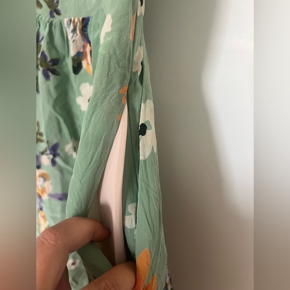 Anthropologie | Moulinette Soeurs Floral Silk Mini Dress | Size 0 - Picture 3 of 6